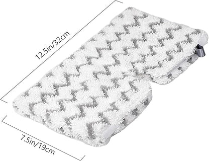 F Flammi 8-Pack Replacement Pads Compatible with Shark Steam Pocket Mop S3501 S3601 S3901 S3550 S3801 SE450, Double-Sided Microfiber Refills for Hardwood Tile Floor, Professional Scrubbing Strips