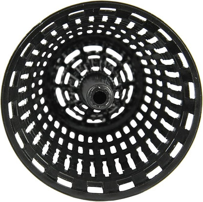 Danco 10529P Chrome Shower Drain Hair Catcher for Stand-Alone Shower, 3-inch Shower Drain Hair Trap, Includes 5 Replacement Baskets, Shower Strainer