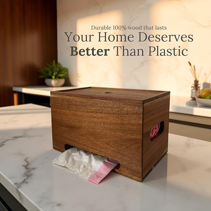 Trash Bag Holder Dispenser – 13-Gallon Storage for Under Sink, Kitchen, and Laundry Room with Wall Mount Option