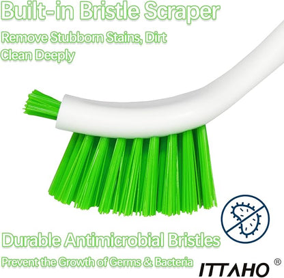 3 Pack Dish Brush,Dish Scrub Brush, Kitchen Scrub Brush for Cleaning Dishes, Double Sided Bristles Scrubber Cleaner for Dishes,Sink,Pots,Pans,Bathroom Shower,Tile,Tubs