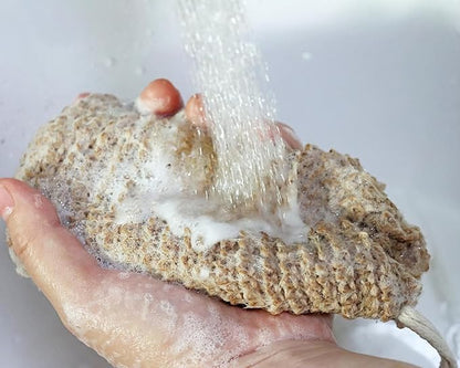 3pcs Soap Bag Net Pouch Saver Pocket Soap Lifting Pads Natural Sisal Jute Foaming Mesh Body Scrubber Bath Exfoliator Exfoliating Drying Soap Holder for Shower Gift DIY Craft (9x14cm, Brown)