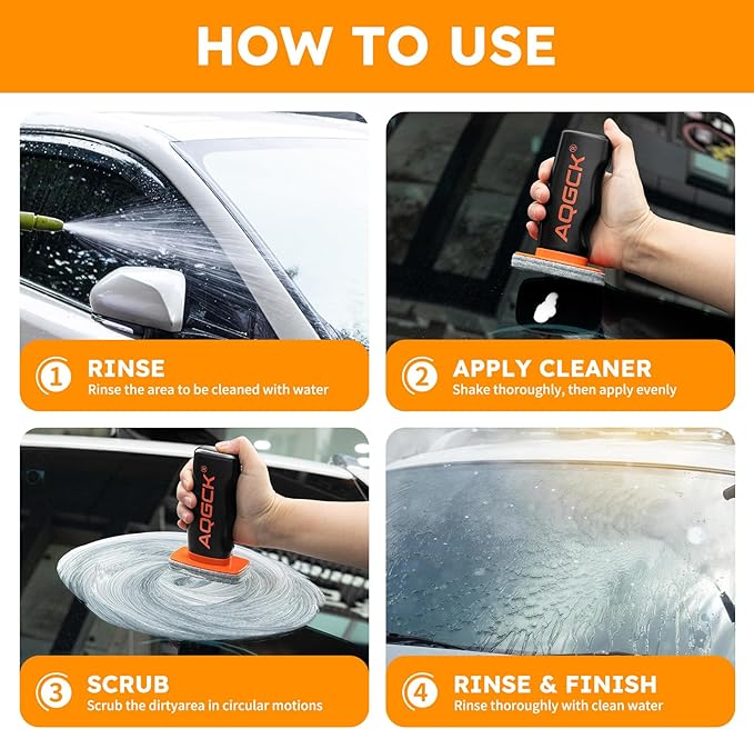 2-Pack Car Windshield Oil Film Remover, Glass Cleaner Emulsion (1p c s)