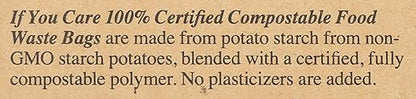 If You Care Compostable Trash Bags for Food Scraps, Kitchen Waste, Garbage – 30 Count, 3 Gallon – Certified Compostable, Non Plastic, Disposable