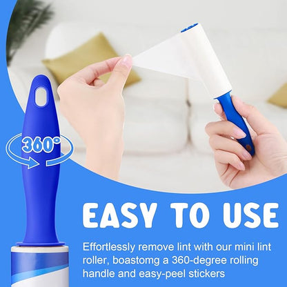 Hushee 20 Pcs Mini Lint Roller Bulk for Travel Small Lint Removers for Pet Hair and Clothes, 20 Rolls, 600 Sheets, Travel Size Removers Sticky Removing Tool for Travel, Gift Bags, Furniture, Car Seat