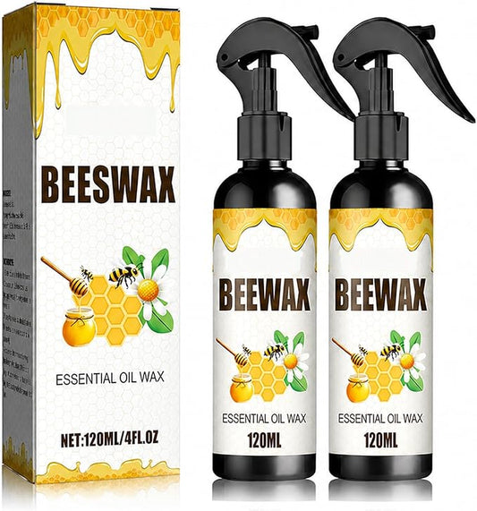2026 Wood Polishing Beeswax Spray Upgrade Natural Furniture Waterproof Polish and Cleaner for Wood Multipurpose Wood Wax Restorer for Floors Cabinets Tables All Wood (8, Fluid Ounces)