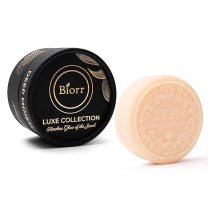 BIORR Deep Moisturizing & Color Protection Conditioner Bar – Pomegranate Extract with Hydrolyzed Rice & Oat Protein – Sulfate-Free, Vegan Solid Conditioner for Color-Treated Hair
