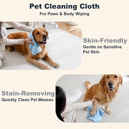 80 Pack Microfiber Cleaning Cloth Roll Reusable Paper Towels 12"x12" Tear Away Cloth,Absorbent Dish Rags for House Kitchen,Wash Cloths,Lint Free Rags for Window Cars Cleaning Supplies