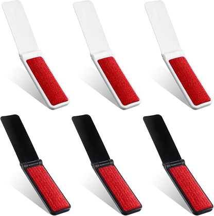 6PCS Foldable Lint Brush for Clothes Travel Size mini lint Brush Portable Reusable Compact Lints Brushes Removal for Pet Hair Remover Clothes Furniture Couch