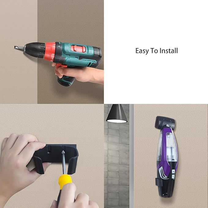 Wall Mount Compatible with Bissell 2390 2390A 2284W 23903 Pet Hair Eraser Lithium Ion Cordless Hand Vacuum (2 Packs）