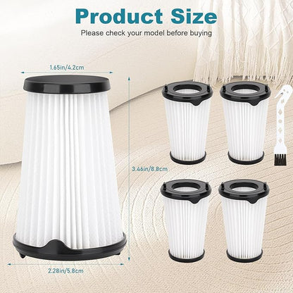 VAF-1 Replacement Filters for Electrolux Ergorapido Stick Vacuum Cleaner Standard and Pet Version PureAdvantage PureAdvantageTM Ergorapido VAF-1 Vacuum Filters, Part # EL65522-5 Pack
