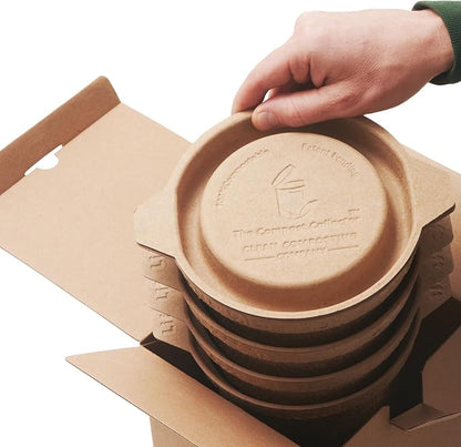 The Compost Collector® 1.3 Gallon Compost Bin Kitchen with Lid | Eco-Friendly Paper Pulp Food Waste Bin | Indoor Countertop Compost Bucket (4 Pack)