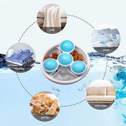 Hair Filter Bag Lint Catcher for Washing Machine Pet Hair Catcher 4 Pack