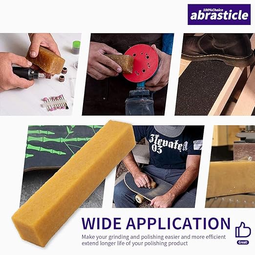 1-1/2" x 1-1/2" x 8" Inch Abrasive Cleaning Eraser Stick, Must Have Accessory for Sanding Belts & Discs Sandpaper Rough Tape, Skateboard and Shoes, Woodworking Shop Tools for Sanding Perfection