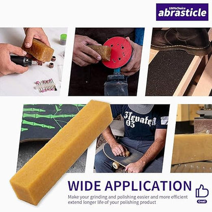 1-1/2" x 1-1/2" x 8" Inch Abrasive Cleaning Eraser Stick, Must Have Accessory for Sanding Belts & Discs Sandpaper Rough Tape, Skateboard and Shoes, Woodworking Shop Tools for Sanding Perfection