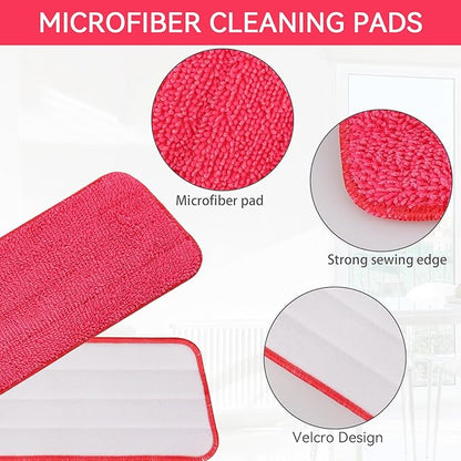 Mop Head Replacement for Libman Freedom Spray Mop - Washable Reusable Wet & Dry Cleaning - Microfiber Spray Mop Pads Refill for Multi-Surface Floor -7 Pack (Colorful)