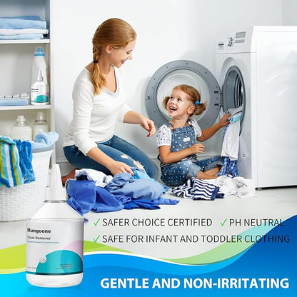 Clothes Grease Stain Remover, Newborn & Baby Essentials, Laundry Stain Treatment, Stain Remover for Oil Grease, Ink Stains, Foods & Vegetable Stains, Makeup, Grass, Coffee, & More, 8 Fl Oz