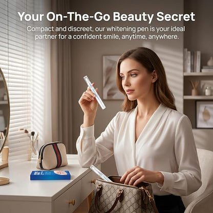 Teeth Whitening Pen - No-Sensitivity Professional Gel, Stain Remover for Brighter Whiter Teeth