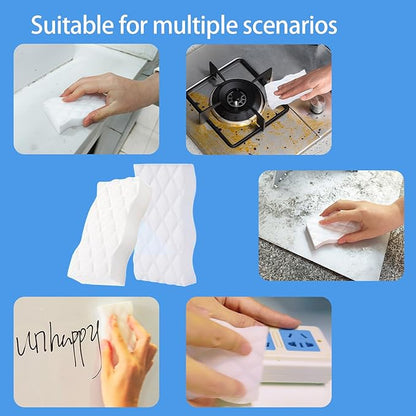 10 Pack Magic Sponges Eraser - Melamine Sponge 4X Density - Long Lasting Multifunctional Cleaning Sponges Suitable for Kitchen, Bathroom, Bathtub, Car, Toy (4.33x2.36x0.79 in)