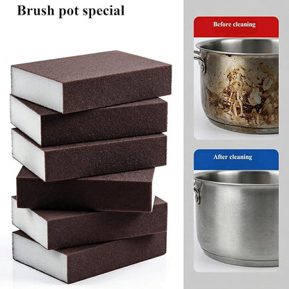 Thickened dishwashing Sponge (scouring pad/Magic Eraser), Suitable for Kitchen dishwashing and Pot Cleaning