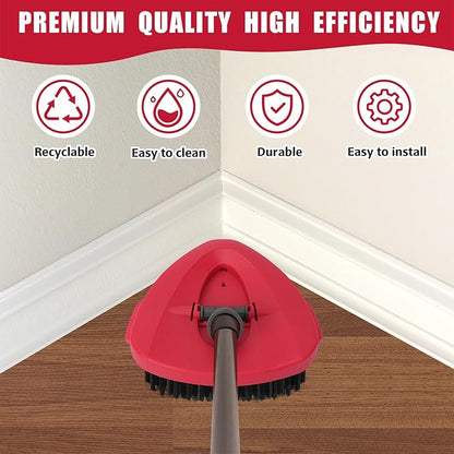 1 Pack Scrub Brush Replacement Head for O Cedar EasyWrin Spin Mop 1 Tank System, Spin Mop Replace Head Base, Shower Floor Scrubber, Hard Bristle Cleaning Brush for Bathroom Kitchen Wall Tile