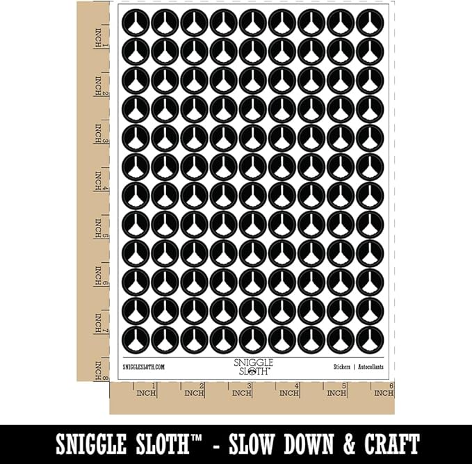 Feather Duster Cleaning 200+ Round Stickers - Matte Finish - 0.50" Size - Black
