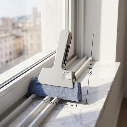 Window Track Cleaner,Multi Purpose Grooves Cleaning Brush for Window lides Gaps Tile Lines Shutter Car Vents,Window Groove Cleaning Brush Tools Set (Blue)