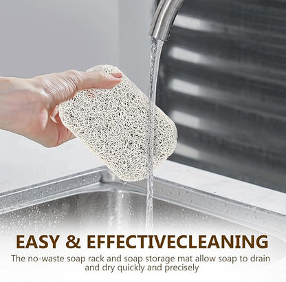 12PCS Soap Saver Pad with 6PCS Soap Bag,Breathable,Soft,Non-Slip,Lathers,for Bathroom,Shower,Kitchen,Travel Hotel Cleaning Supplies