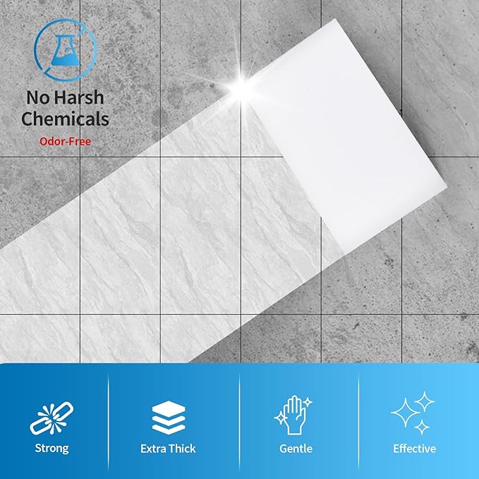 100 Pack Magic Sponges Cleaning Eraser,Melamine Sponge Foam Pads,Multi-Functional Household Cleaning Kitchen Dish Sponge for Furniture,Bathroom,Sink,Bathtub,Baseboard,Floor, Wall Cleaner