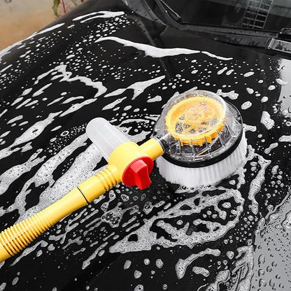 Auto Rotating Retractable Car Wash Brush, 360° Spin Car Mop Automatically Foams Car Wash Kit, Microfiber Car Cleaning Brush Detachable Car Washing Brush Cleaning Tool for Car RV Truck Garden