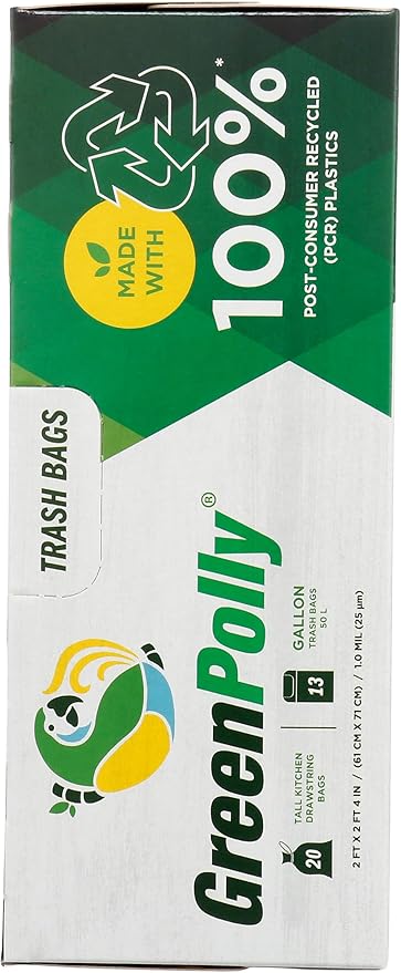 Tall Kitchen Trash Bags, 20 Count