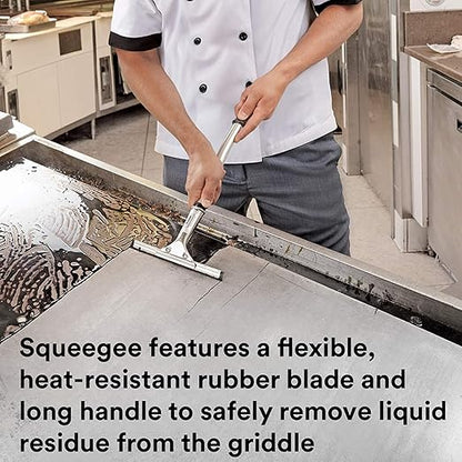3M Scotch-Brite Griddle Cleaning, Quick Clean Heavy Duty Scour Pad, 4 in x 5.25 in, 6 Pads/Pack, For Baked On Food and Cooking Oils, Use on Hot or Cool Griddle