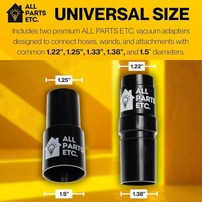 Vacuum Attachments for 1.25" Vacuum Accessories, Dust Mop, Dust Brush, Crevice Tool, Upholstery, 2 Adapters Compatible with Shop Vac, Oreck, Miele, Shark, Hoover, Bissell (6-Pack Mop)