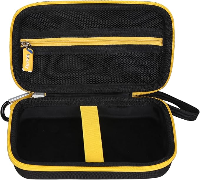 Case for Roedix/CAGIWIRU/ZOAIVR Compressed Air Duster, Travel Portable Hard Storage Bag, Box Only (Yellow&Black)