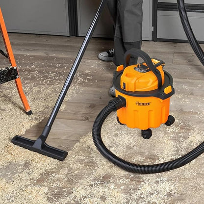 Hoteche 20V Cordless Shop Vacuum Portable Garage & Workshop Vac with 10L Dust Cup, Blowing Function, Quiet Operation