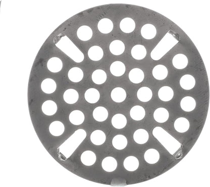 OCS Parts Set of Two Commercial Kitchen Sink Flat Strainers | Universal Fit 3-Inch Stainless Steel Strainer | Fits Most 3 Tier Compartment Sinks (2-Pack)