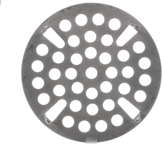 OCS Parts Commercial Kitchen Sink Flat Strainer | Universal Fit 3-Inch Stainless Steel Strainer | Fits Most 3 Tier Compartment Sinks (Single)