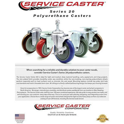 5" Casters for Rubbermaid 4400, 4500 Series - Heavy Duty Replacement, 4PK