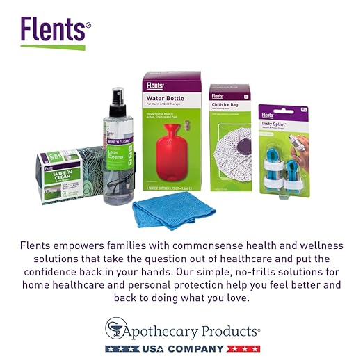 Flents Lens Wipes, Wipe 'N Clear Basic, 100 Count, Pre-Moistened, Streak-Free, Safe for Glasses, Sunglasses, Gentle Cleaning, Clear Vision, Streak-Free, Individually Wrapped for Travel & Convenience