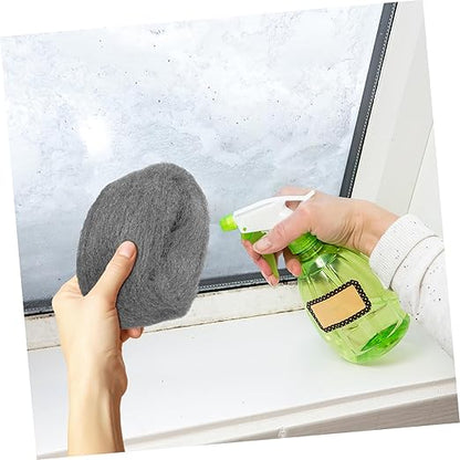 2 Rolls of Coarse Steel Wool Pads Reusable Wire Cleaning Wool for Rust Removal Polishing Wood and Metal Surfaces Flexible Wire Mesh Buffing Tool