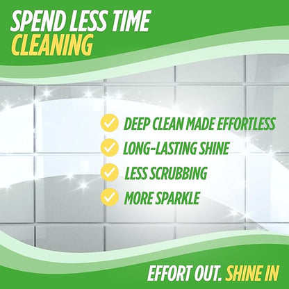 Oh Yuk Tub and Tile Cleaner – Combo Pack with Spray and Concentrate Refill | Cleans Tubs, Tiles, and Shower Walls | 4X Long-Lasting Value | Biodegradable, Vegan, Cruelty-Free | Made in USA