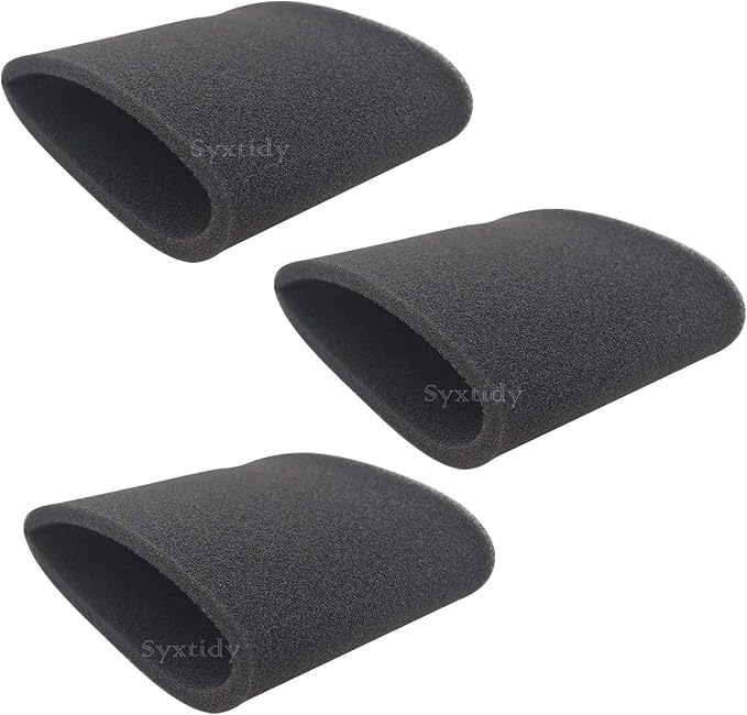 3 Pack 90585 Foam Sleeve VF2001 Foam Replacements Filters For Wet Dry Vacuum Cleaner, Fits Most Shop-Vac, Vacmaster & Genie Shop Vacuum Cleaner, Replace Parts # 9058500