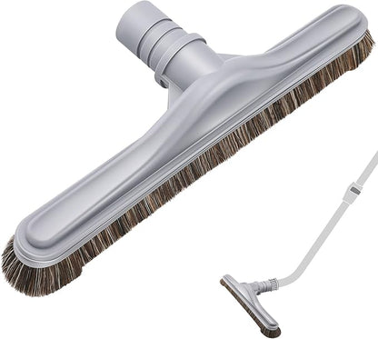 Replacement Floor Tool Compatible with ProTeam 101446 E-Z Glide Backpack Vacuum,Compatible with Hoover C2401, 14" Multi-Surface Brush for Commercial Cleaner(Horse Hair Brush,Gray)