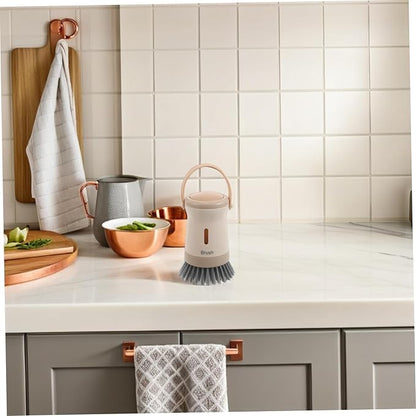 VOSAREA Liquid Adding Brush for Dishes Kitchen Dish Brush Soap Dispenser for Gentle Cleaning