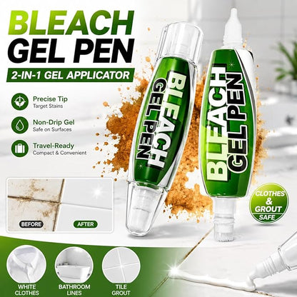 Msvvko Bleach Pen for Clothes Stain Remover Bleach Gel Pen Targeting Specific Stains Bathroom Cleaner, Shower