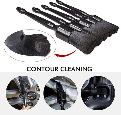 Car Detailing Brush Kits and Holder,2 in 1 Auto Detailing Spray Bottle Holder and Detail Brush Stand,Durable Sturdy Rack for Garage Car Beauty Shop
