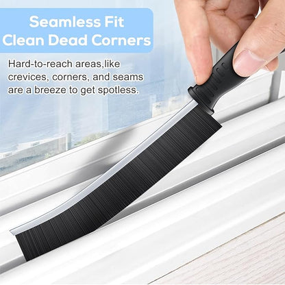 2-Pack Window Track Cleaning Brush, Multi-Purpose Deep Cleaner for Sliding Tracks & Tight Spaces