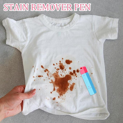 Portable Stain Remover - Clothing Cleaning Pen, Double Head Tool For Food, Wine, And Blood Stains, Household Laundry Accessory, Perfect For Travel, Office, School,