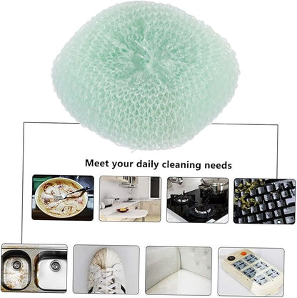 24pcs Kitchen Scouring Ball Dawn Dish Detergent Compatible Scrubbers Cleaning Dishware Material Random Color