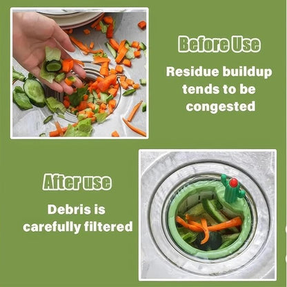 Cactus Kitchen Sink Drain Strainer, Cactus Sink Strainer, Automatic Pressing Sink Filter, Self-Cleaning Sink Strainer,Press Automatic Dumping Basket, Kitchen Sink Waste Collector Filter(4PCS)