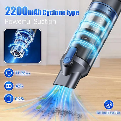 Handheld Vacuum Cordless Cleaner, Compact Powerful Suction And Long Runtime, Lightweight At 1.25lb, Rechargeable Portable Vacuum With One-Touch Empty, Car Accessories Hand Vacuum For Car Home Office